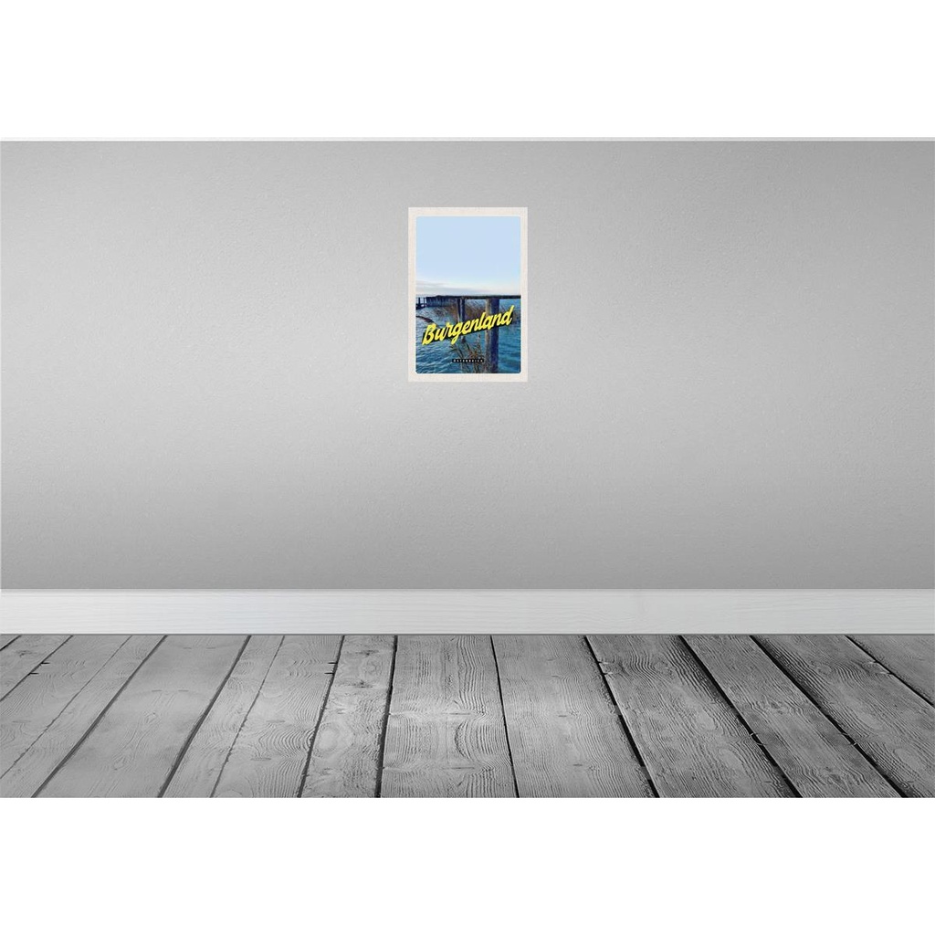 [LA-131345] Blechschild 30x20 cm Burgenland Österreich Strand Bildmotiv Reisemotiv Abenteuer Reisen Urlaub Bild 2