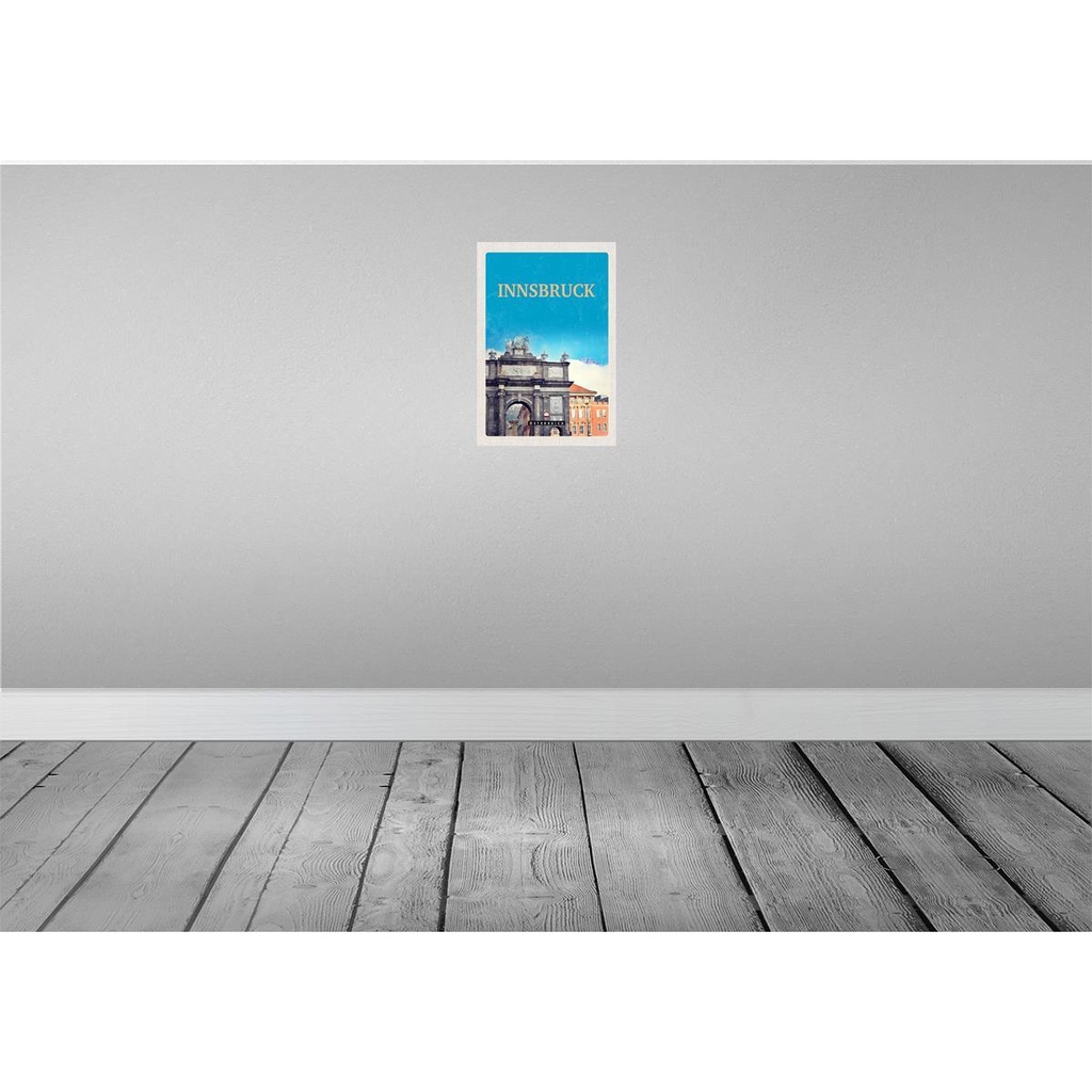 [LA-131357] Blechschild 30x20 cm Innsbruck Österreich Schloss Skulptur Bildmotiv Reisemotiv Abenteuer Reisen Urlaub Bild 2
