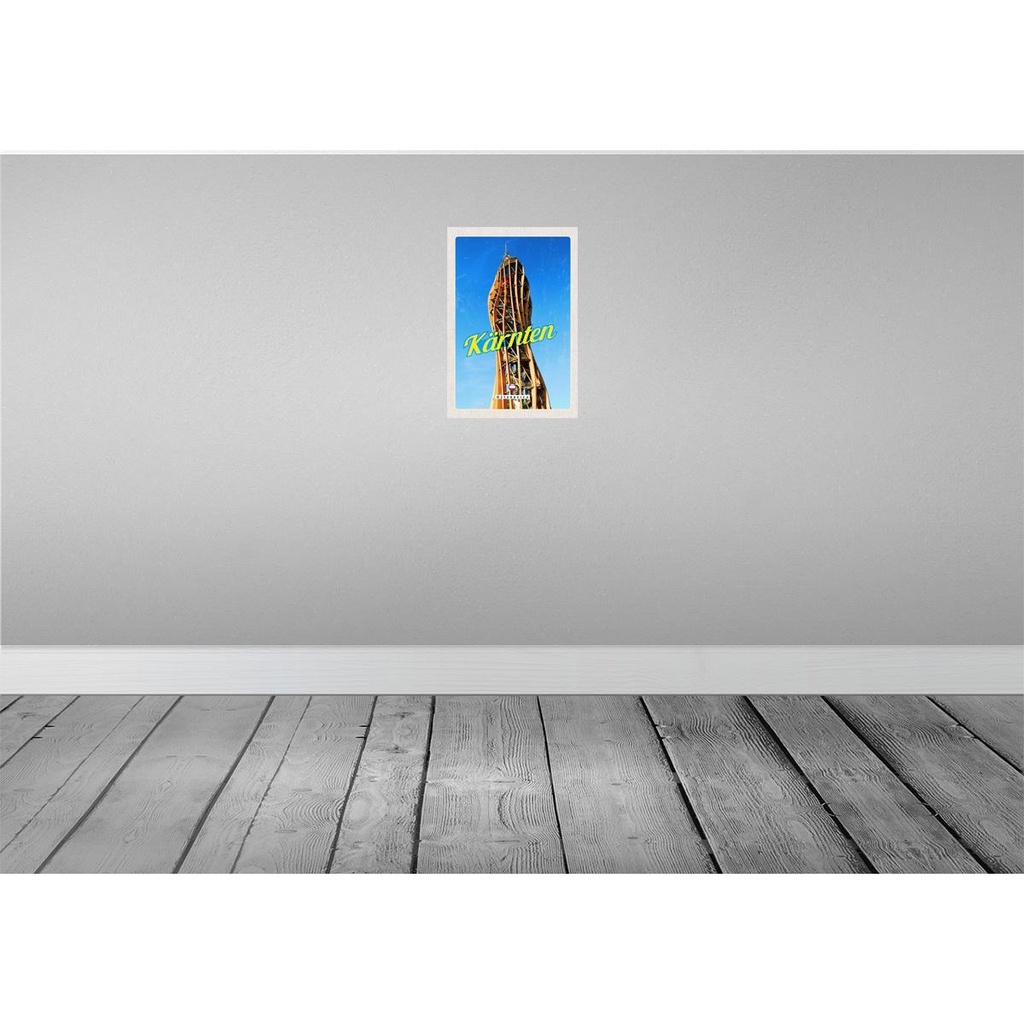 [LA-131361] Blechschild 30x20 cm Kärnten Österreich Pyramidenkogel Trip Bildmotiv Reisemotiv Abenteuer Reisen Urlaub Bild 2