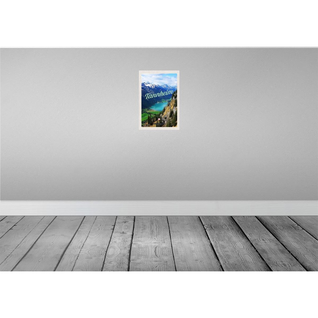 [LA-131394] Blechschild 30x20 cm Tannheim Wälder Wanderung See Bildmotiv Reisemotiv Abenteuer Reisen Urlaub Bild 2