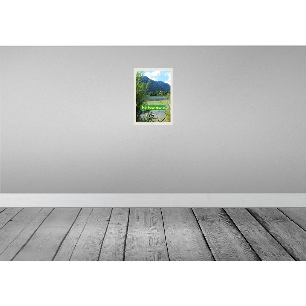 [LA-131395] Blechschild 30x20 cm Weissensee See schwimmen Natur Bildmotiv Reisemotiv Abenteuer Reisen Urlaub Bild 2