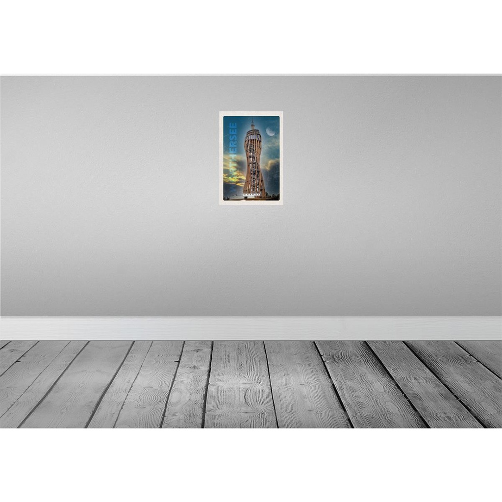 [LA-131399] Blechschild 30x20 cm Wörthersee Pyramidenkogel Österreich Bildmotiv Reisemotiv Abenteuer Reisen Urlaub Bild 2