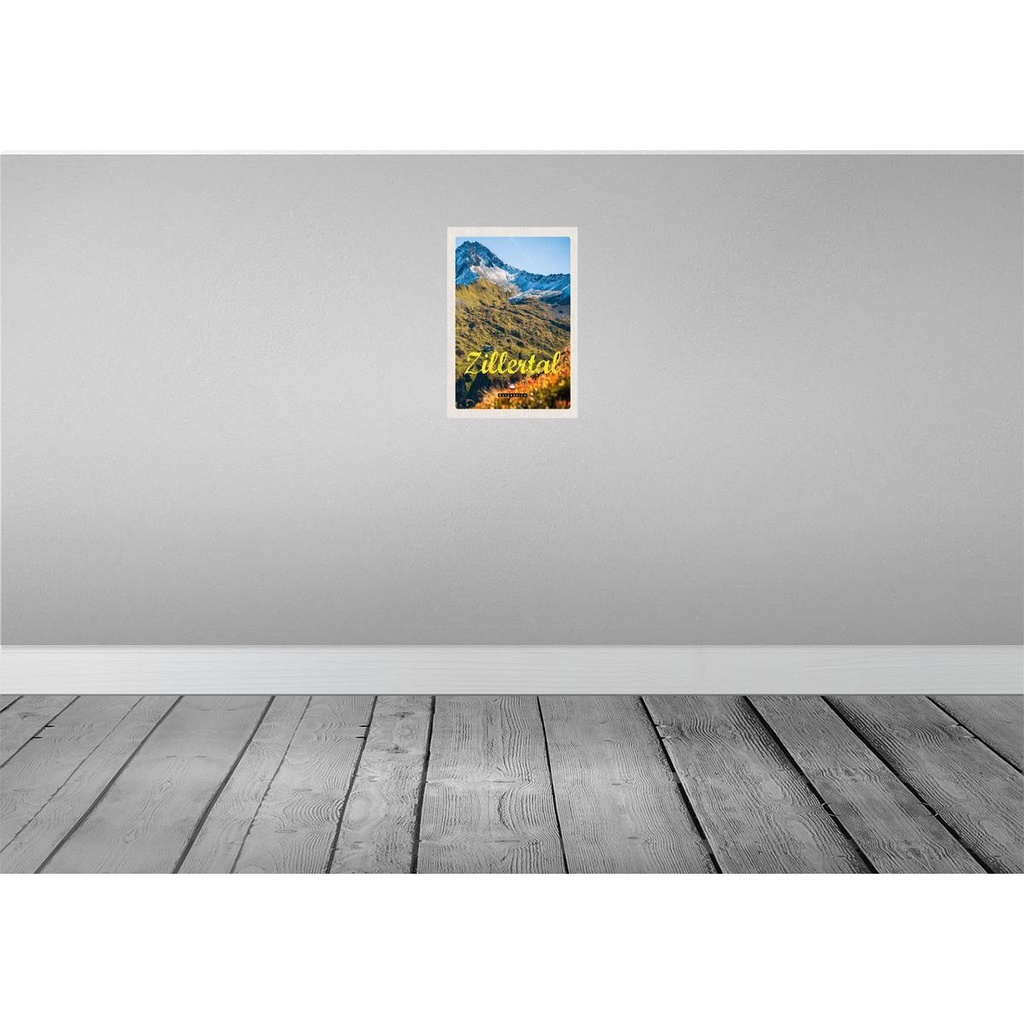 [LA-131400] Blechschild 30x20 cm Zillertal Österreich Natur Berg Wälder Bildmotiv Reisemotiv Abenteuer Reisen Urlaub Bild 2