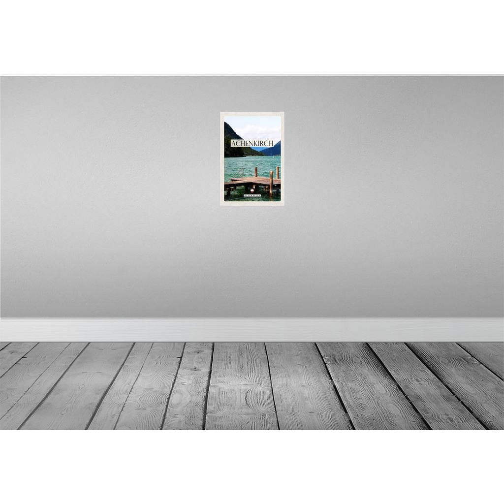[LA-131404-H] Holzschild 30x20 cm Achenkirch Österreich Familien Bildmotiv Reisemotiv Abenteuer Reisen Bild 2
