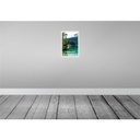 [LA-131414-H] Holzschild 30x20 cm Caumasee Schweiz Berge Wälder Natur Bildmotiv Reisemotiv Abenteuer Reisen Bild 2