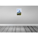 [LA-131462-H] Holzschild 30x20 cm Zermatt Ansicht Ausblick Urlaubsort Bildmotiv Reisemotiv Abenteuer Reisen Bild 2