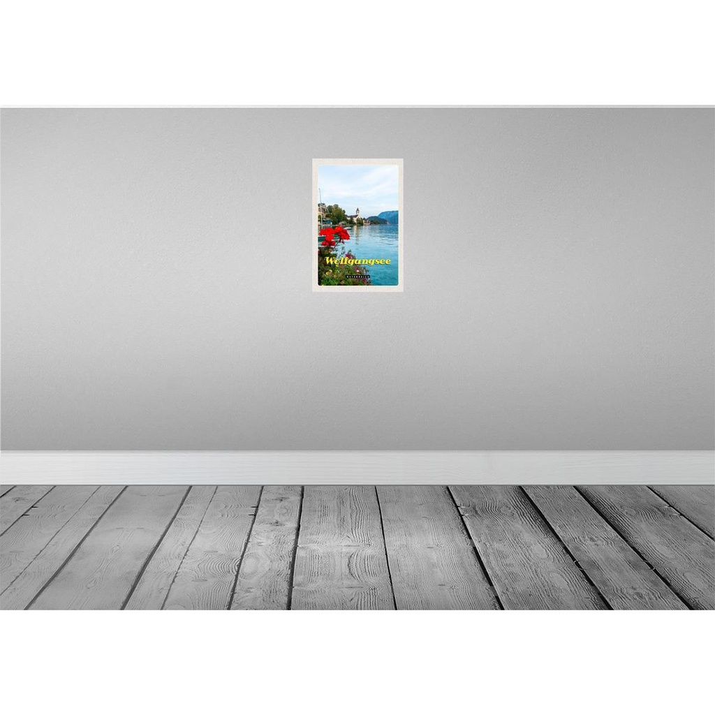 [LA-131466] Blechschild 30x20 cm Wolfgangsee See FamilienNatur Bildmotiv Reisemotiv Abenteuer Reisen Urlaub Bild 2