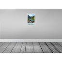 [LA-131475] Blechschild 30x20 cm Vilsalpsee Österreich Wälder Boot Bildmotiv Reisemotiv Abenteuer Reisen Urlaub Bild 2