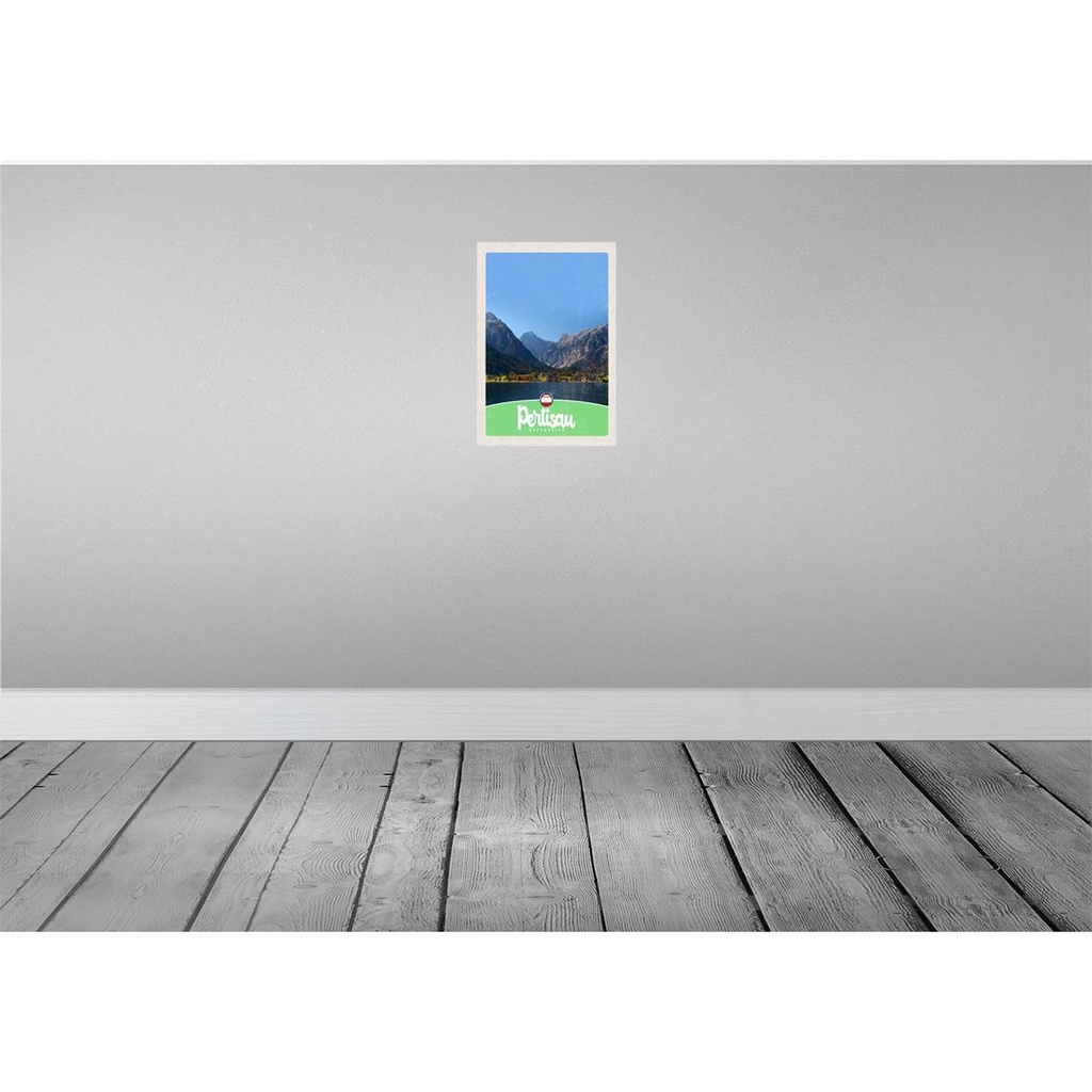 [LA-131482-H] Holzschild 30x20 cm Pertisau Österreich See Natursicht Bildmotiv Reisemotiv Abenteuer Reisen Bild 2