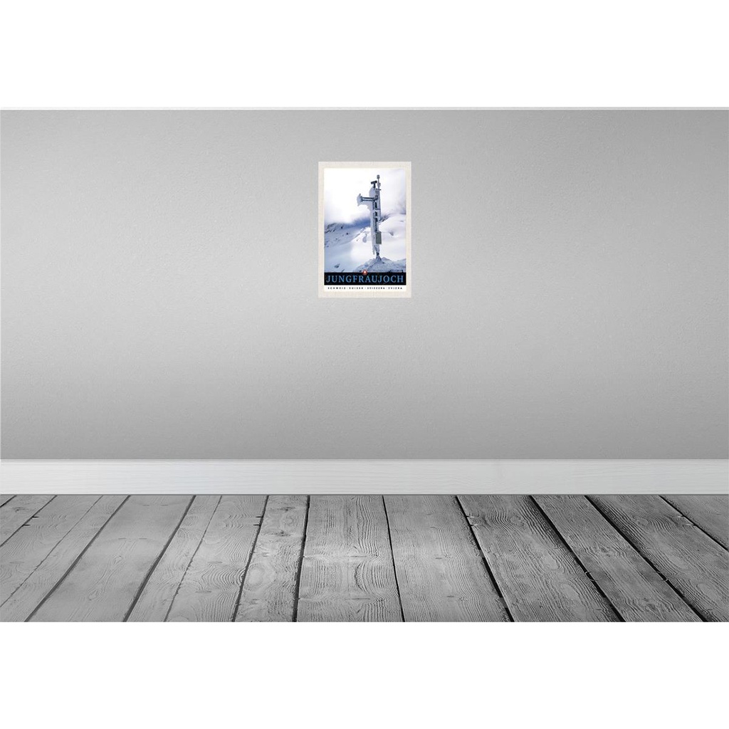 [LA-131492] Blechschild 30x20 cm Jungfraujoch Schweiz Winterzeit Natur Bildmotiv Reisemotiv Abenteuer Reisen Urlaub Bild 2
