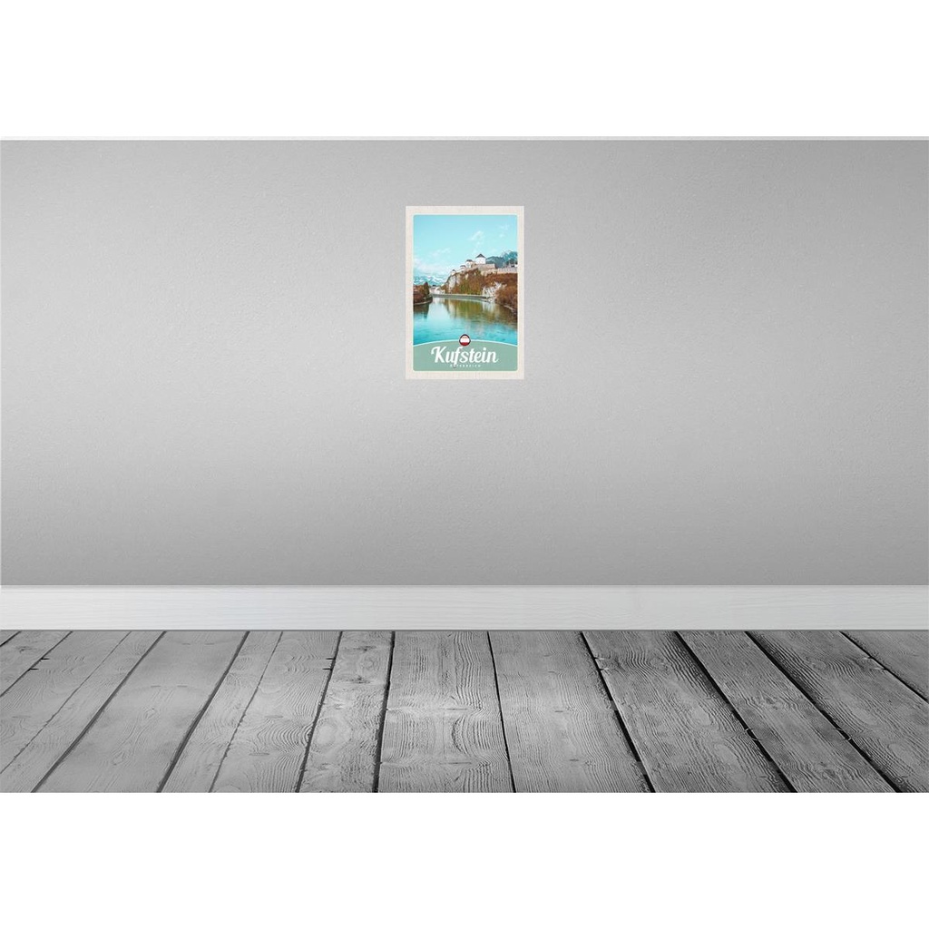 [LA-131501] Blechschild 30x20 cm Kufstein Wald Wanderung Natur Bildmotiv Reisemotiv Abenteuer Reisen Urlaub Bild 2