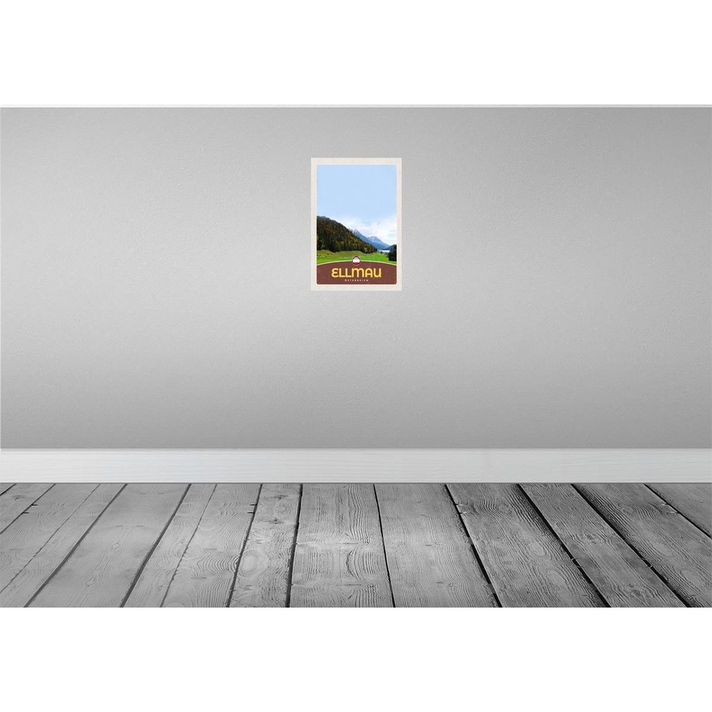[LA-131530] Blechschild 30x20 cm Ellmau Österreich Natur Wälder Bildmotiv Reisemotiv Abenteuer Reisen Urlaub Bild 2