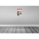 [LA-131533-H] Holzschild 30x20 cm Tiere Achtung Yorkshire Terrier Bild 2