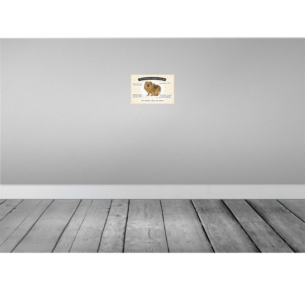 [LA-131605-H] Holzschild 20x30 cm Tiere Spitz willkommen wohne hier Bild 2