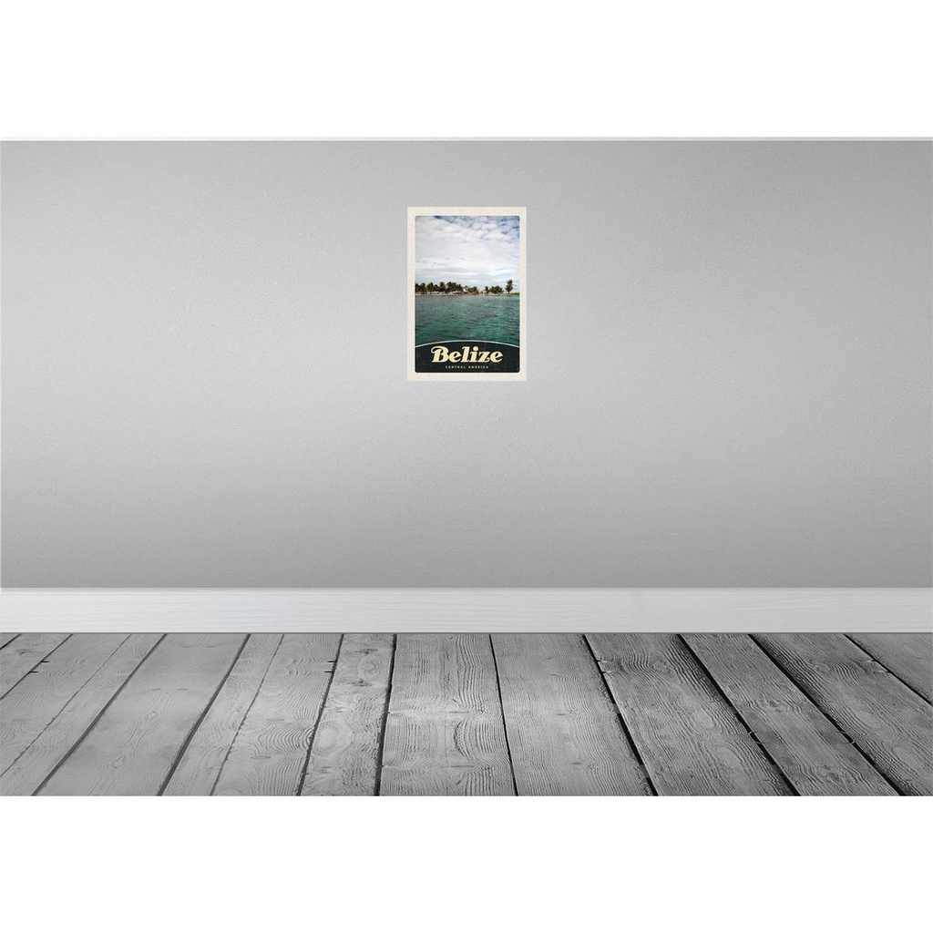 [LA-131623] Blechschild 30x20 cm Belize Central Urlaub Amerika Strand Bildmotiv Reisemotiv Abenteuer Reisen USA Bild 2