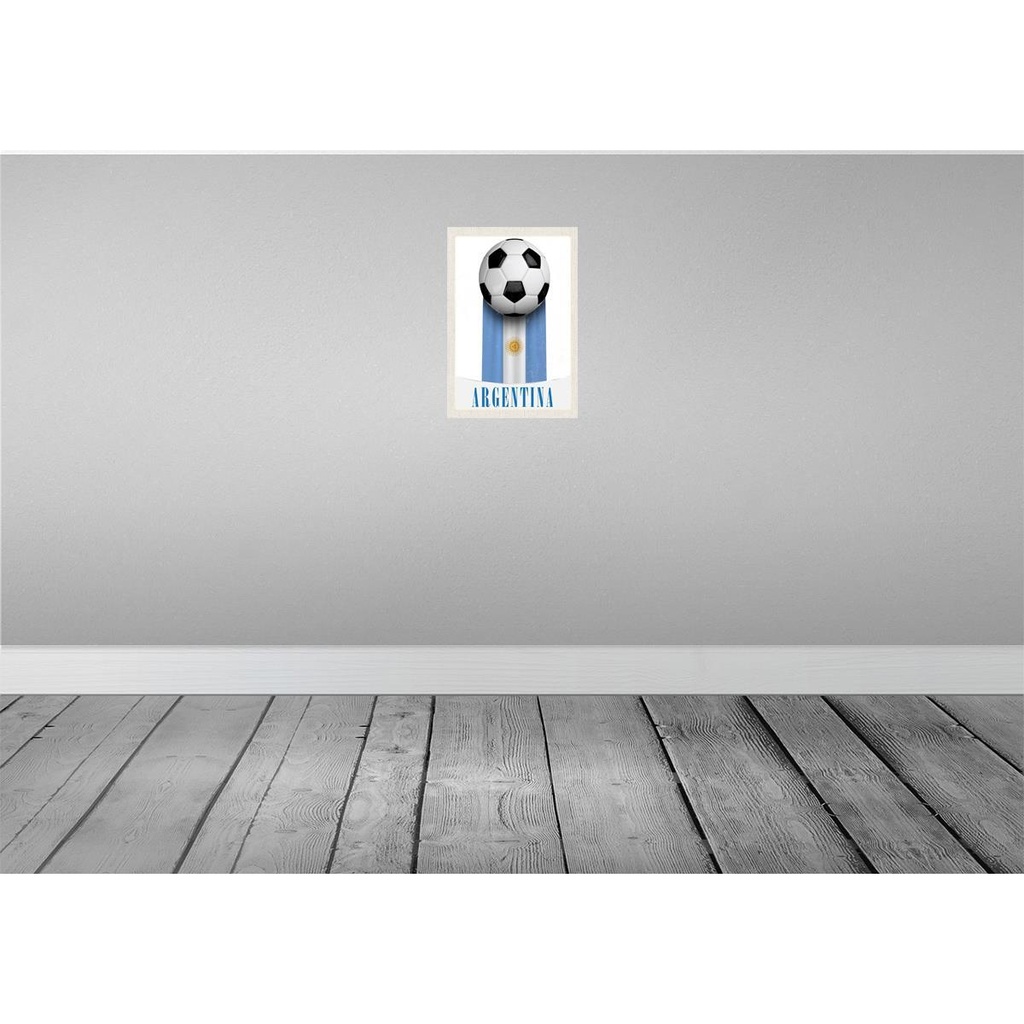 [LA-131630-H] Holzschild 30x20 cm Argentinien Flagge Fußball Bildmotiv Reisemotiv Abenteuer Reisen Bild 2