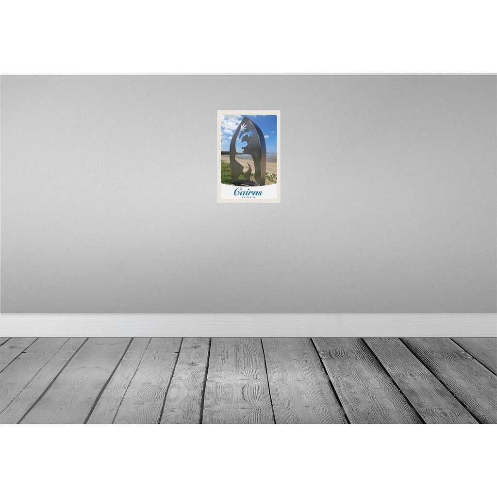 [LA-131636-H] Holzschild 30x20 cm Cairns Australien Strand Meer Natur Bildmotiv Reisemotiv Abenteuer Reisen Bild 2