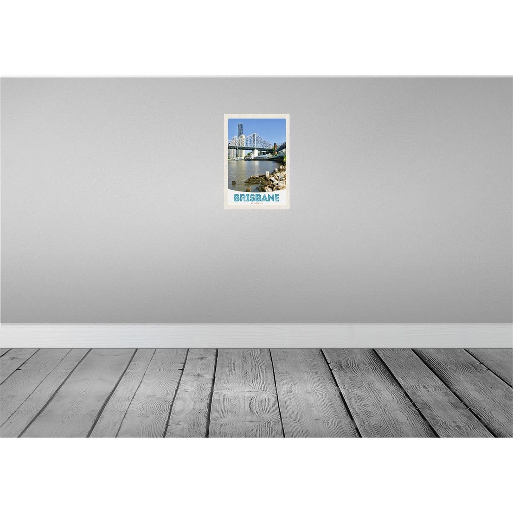 [LA-131640-H] Holzschild 30x20 cm Brisbane Australien Innenstadt Bildmotiv Reisemotiv Abenteuer Reisen Bild 2