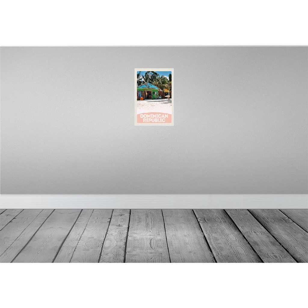 [LA-131656] Blechschild 30x20 cm Dominikanische Republik Strand Shop Bildmotiv Reisemotiv Abenteuer Reisen Urlaub Bild 2