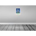 [LA-131658] Blechschild 30x20 cm Dubai Afrika Strand Meer Hochhaus Bildmotiv Reisemotiv Abenteuer Reisen Urlaub Bild 2