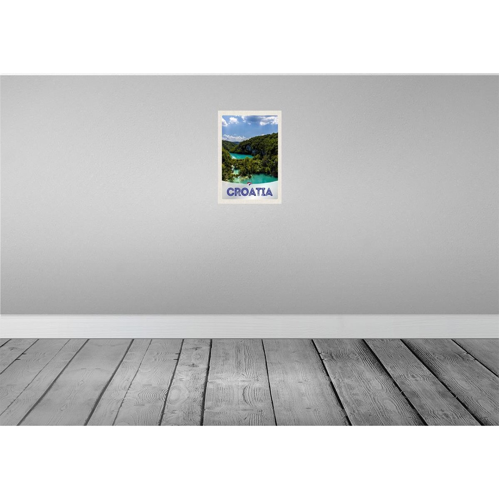 [LA-131671] Blechschild 30x20 cm Kroatien Meer Natur Berge Bildmotiv Reisemotiv Abenteuer Reisen Urlaub Bild 2