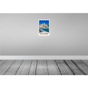 [LA-131672-H] Holzschild 30x20 cm Italien Riviera Stadt Strand Wellen Bildmotiv Reisemotiv Abenteuer Reisen Bild 2