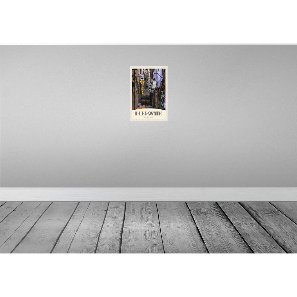 [LA-131676-H] Holzschild 30x20 cm Debrovnik Kroatien Architektur Bildmotiv Reisemotiv Abenteuer Reisen Bild 2
