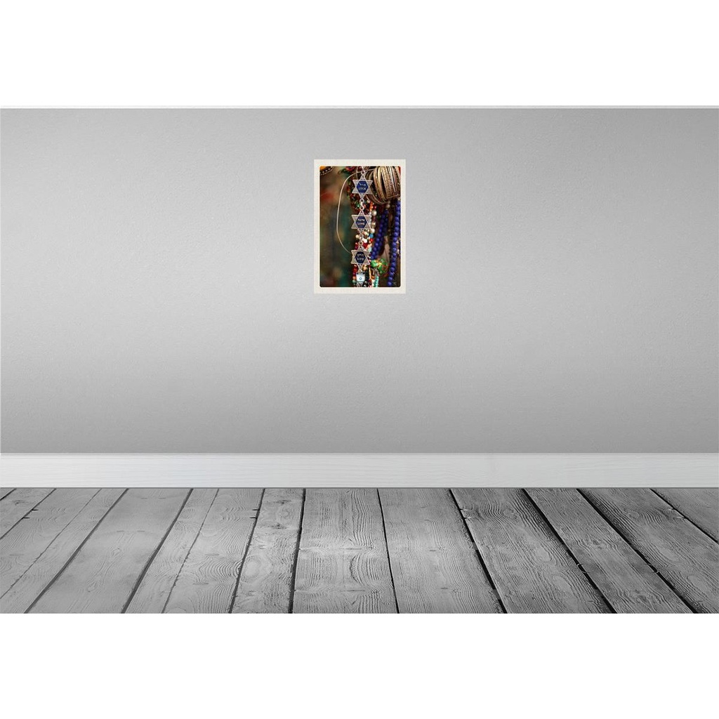 [LA-131688] Blechschild 30x20 cm Ketten Schmuck Israel Glauben Bildmotiv Reisemotiv Abenteuer Reisen Urlaub Bild 2
