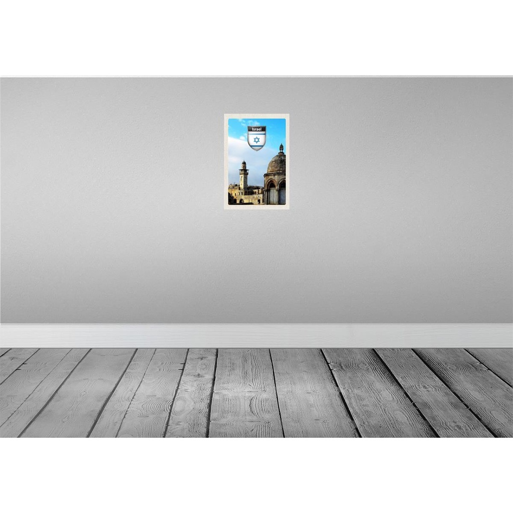 [LA-131691] Blechschild 30x20 cm Israel Stadt Architektur Bildmotiv Reisemotiv Abenteuer Reisen Urlaub Häuser Bild 2