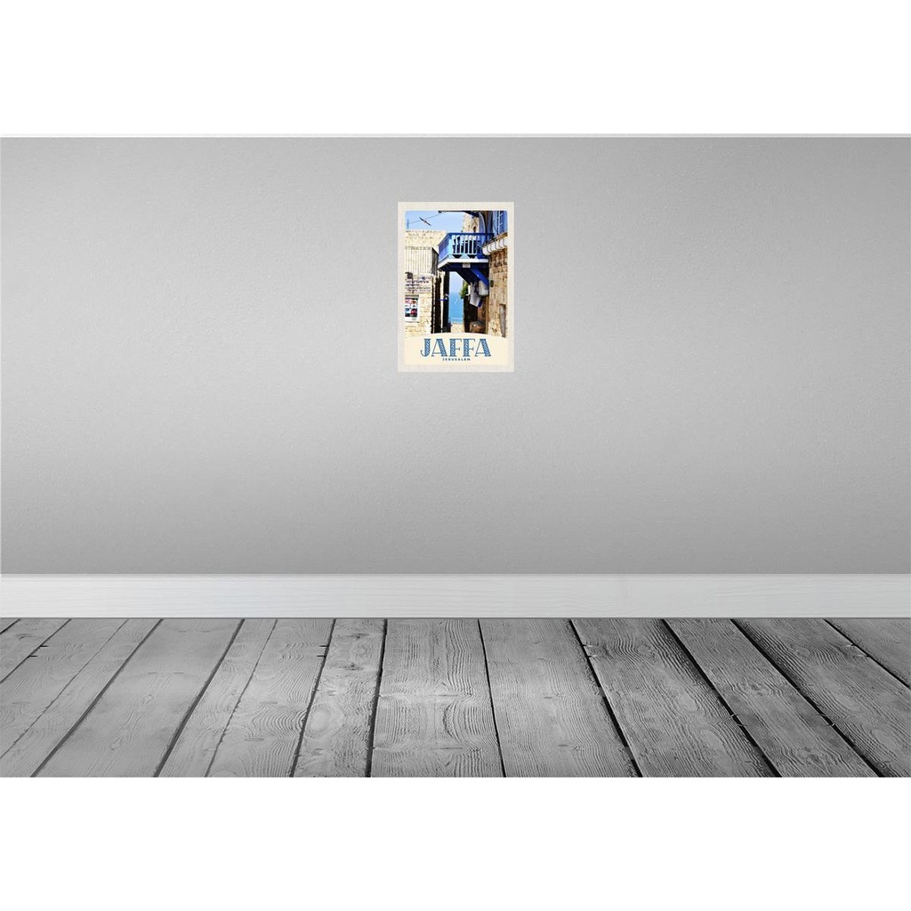 [LA-131700] Blechschild 30x20 cm Jaffa Jerusalem Israel Stadt Meer Bildmotiv Reisemotiv Abenteuer Reisen Urlaub Bild 2