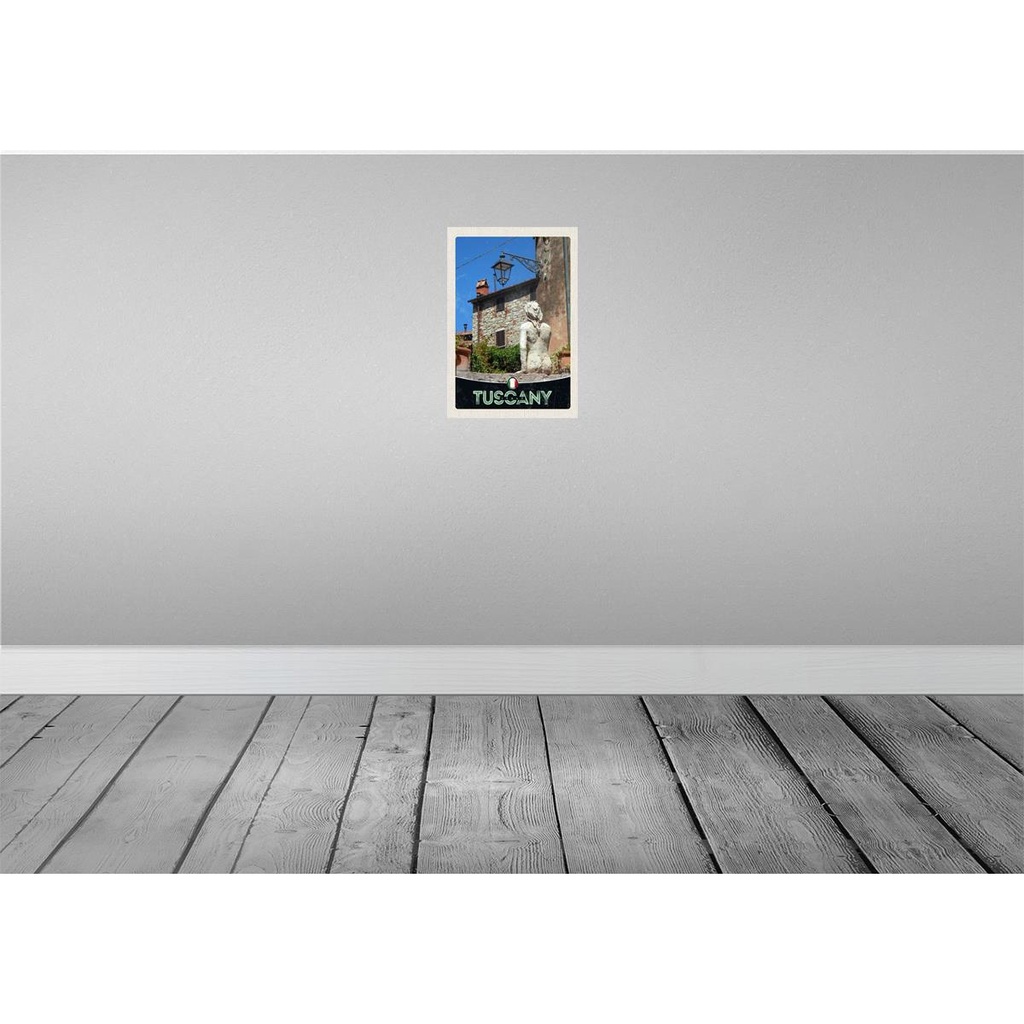 [LA-131712] Blechschild 30x20 cm Toskana Italien Architektur Bildmotiv Reisemotiv Abenteuer Reisen Urlaub Häuser Bild 2