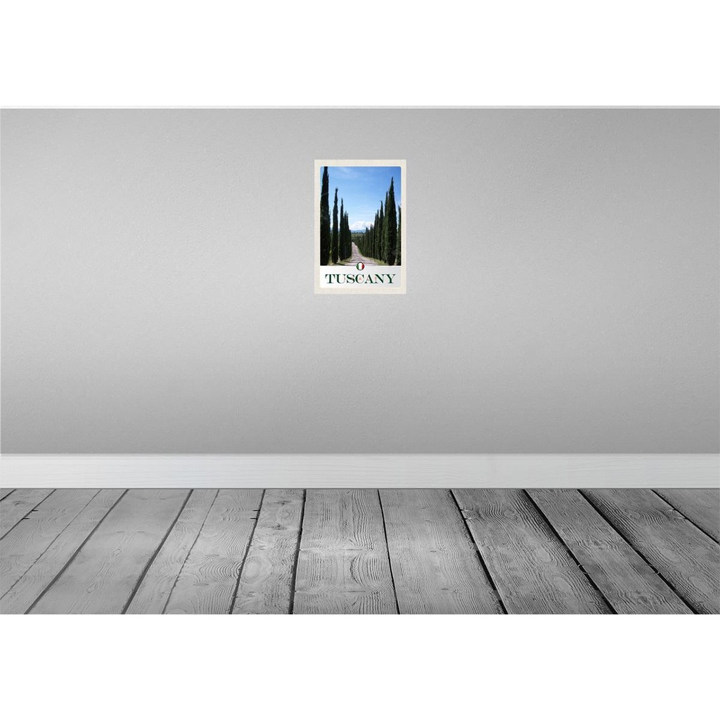 [LA-131723] Blechschild 30x20 cm Toskana Italien Bäume Wiese Natur Bildmotiv Reisemotiv Abenteuer Reisen Urlaub Bild 2