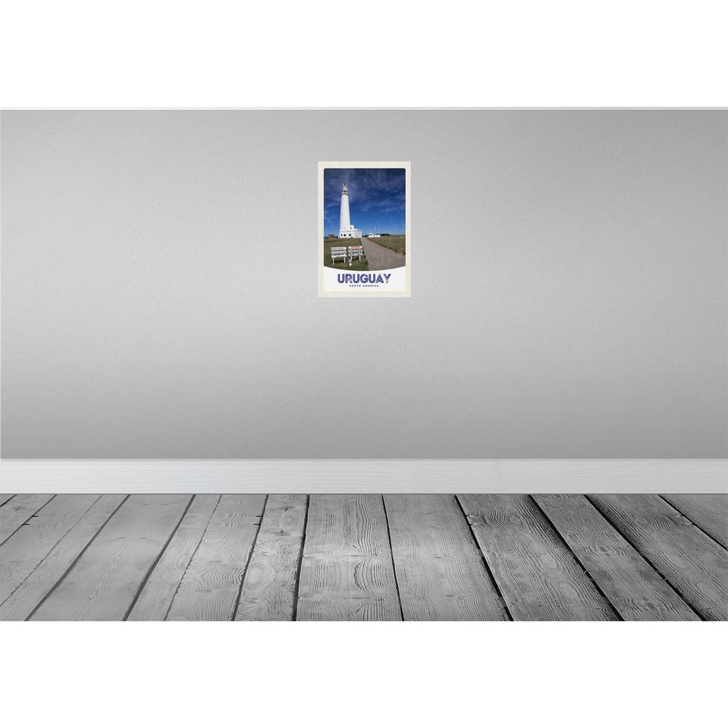 [LA-131757] Blechschild 30x20 cm Uruguay Amerika Urlaub USA Leuchtturm Bildmotiv Reisemotiv Abenteuer Reisen Bild 2
