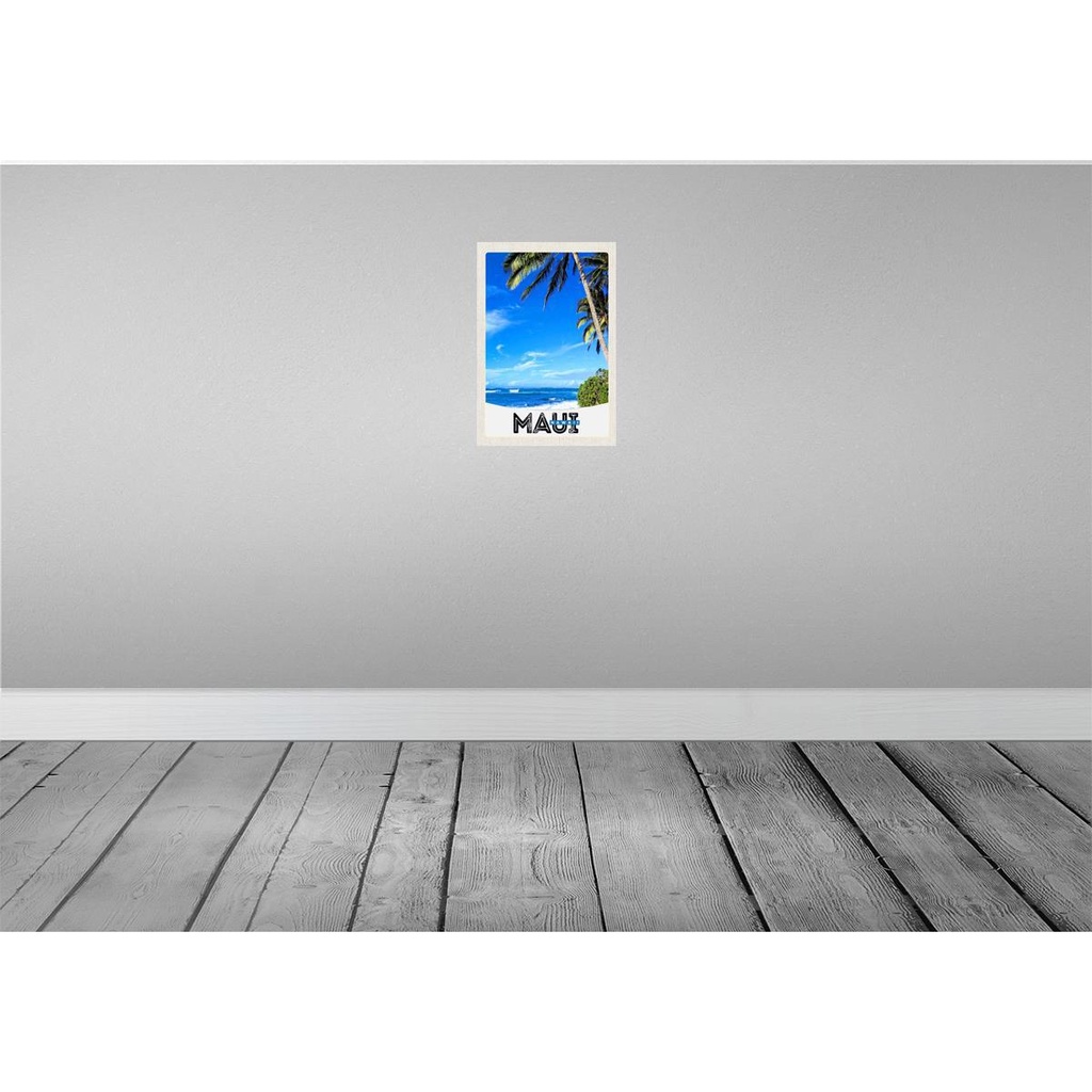 [LA-131799-H] Holzschild 30x20 cm Maui Hawaii Insel USA Strand Bildmotiv Reisemotiv Abenteuer Reisen Bild 2
