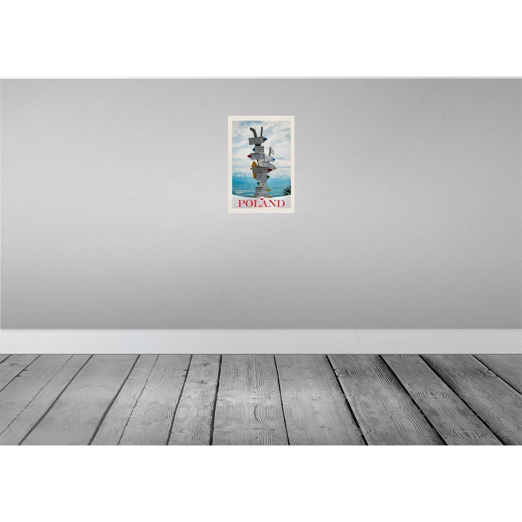 [LA-131800] Blechschild 30x20 cm Polen Stadt Europa Berge Bildmotiv Reisemotiv Abenteuer Reisen Urlaub Bild 2
