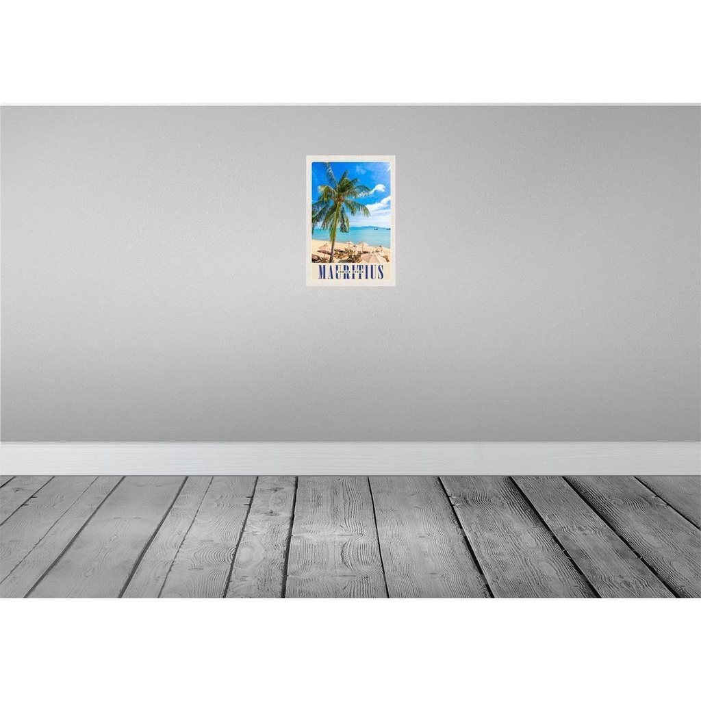 [LA-131814-H] Holzschild 30x20 cm Mauritius Indischer Ozean Insel Bildmotiv Reisemotiv Abenteuer Reisen Bild 2