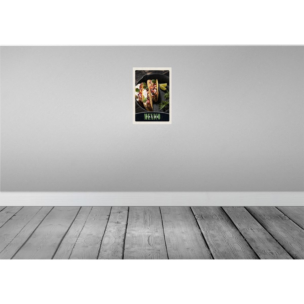 [LA-131820] Blechschild 30x20 cm Mexiko USA Amerika Tacos Gerichte Bild 2