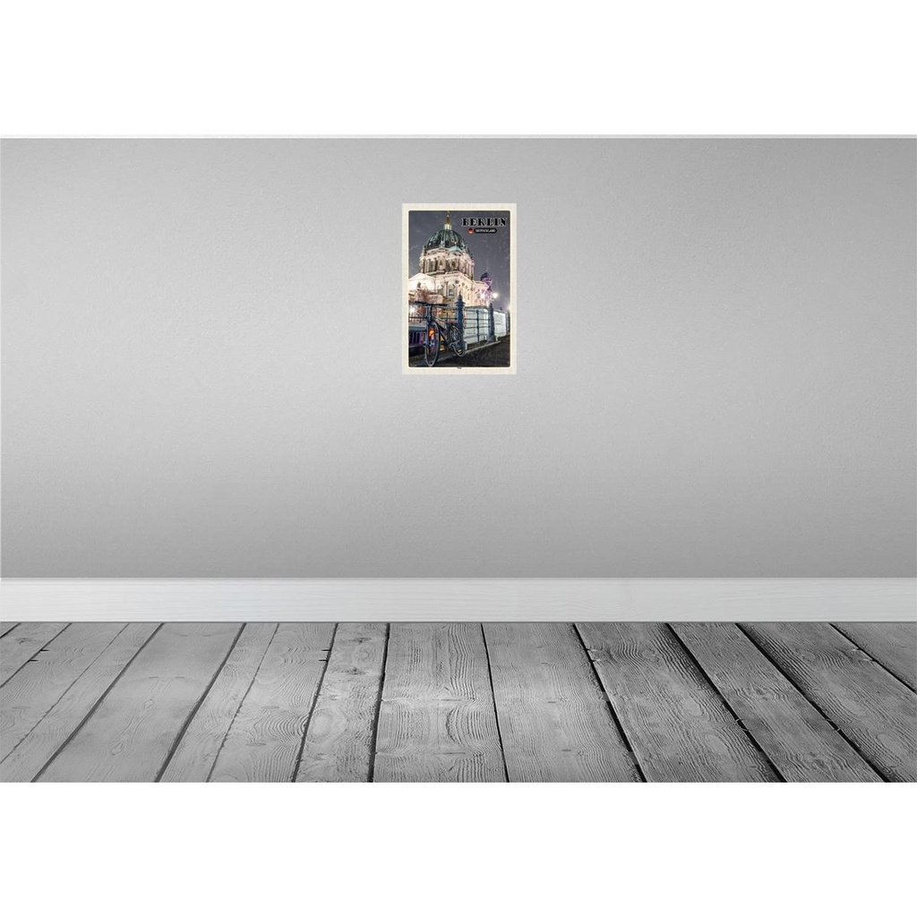 [LA-131971-H] Holzschild 30x20 cm Berlin Deutschland Dom Architektur Bildmotiv Reisemotiv Abenteuer Reisen Bild 2