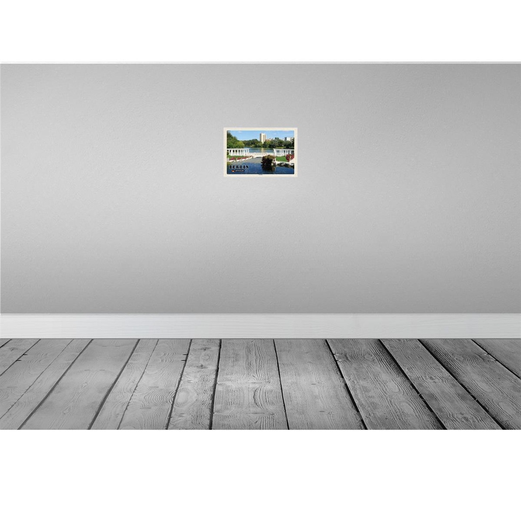 [LA-131982] Blechschild 20x30 cm Berlin Deutschland Lietzensee Bildmotiv Reisemotiv Abenteuer Reisen Urlaub Bild 2