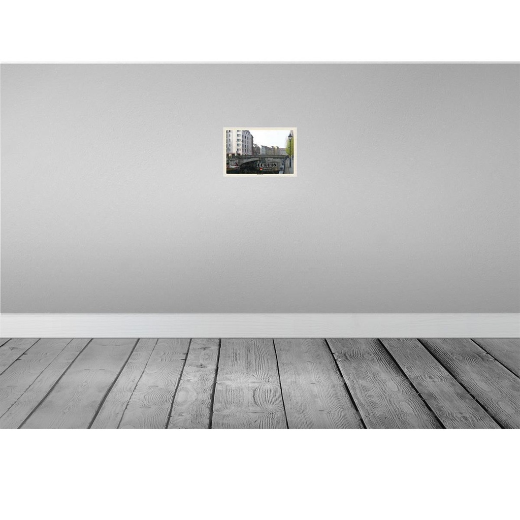 [LA-131984] Blechschild 20x30 cm Berlin Deutschland Märkisches Ufer Bildmotiv Reisemotiv Abenteuer Reisen Urlaub Bild 2
