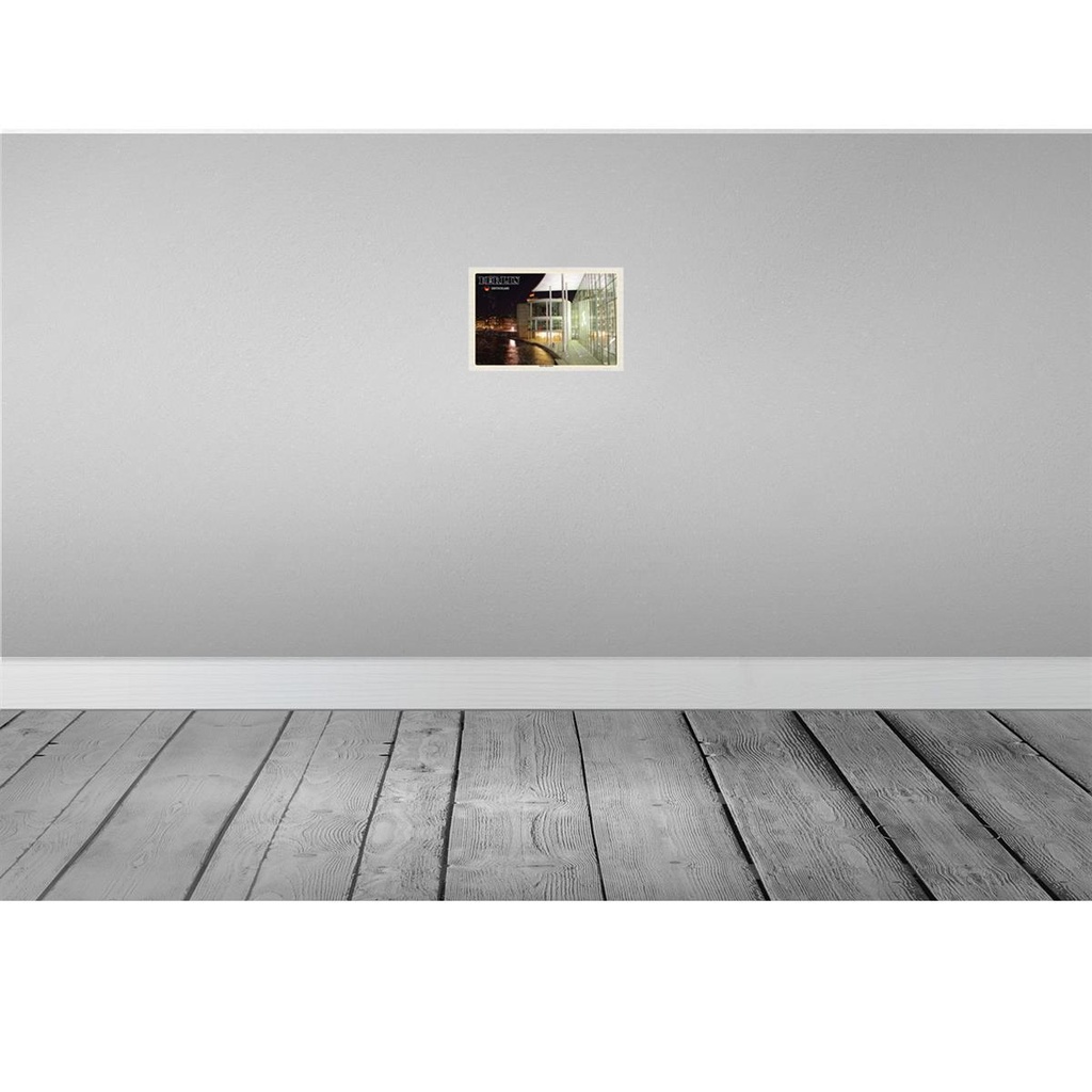 [LA-131993] Blechschild 20x30 cm Berlin Regierungsviertel Abend Bildmotiv Reisemotiv Abenteuer Reisen Urlaub Bild 2