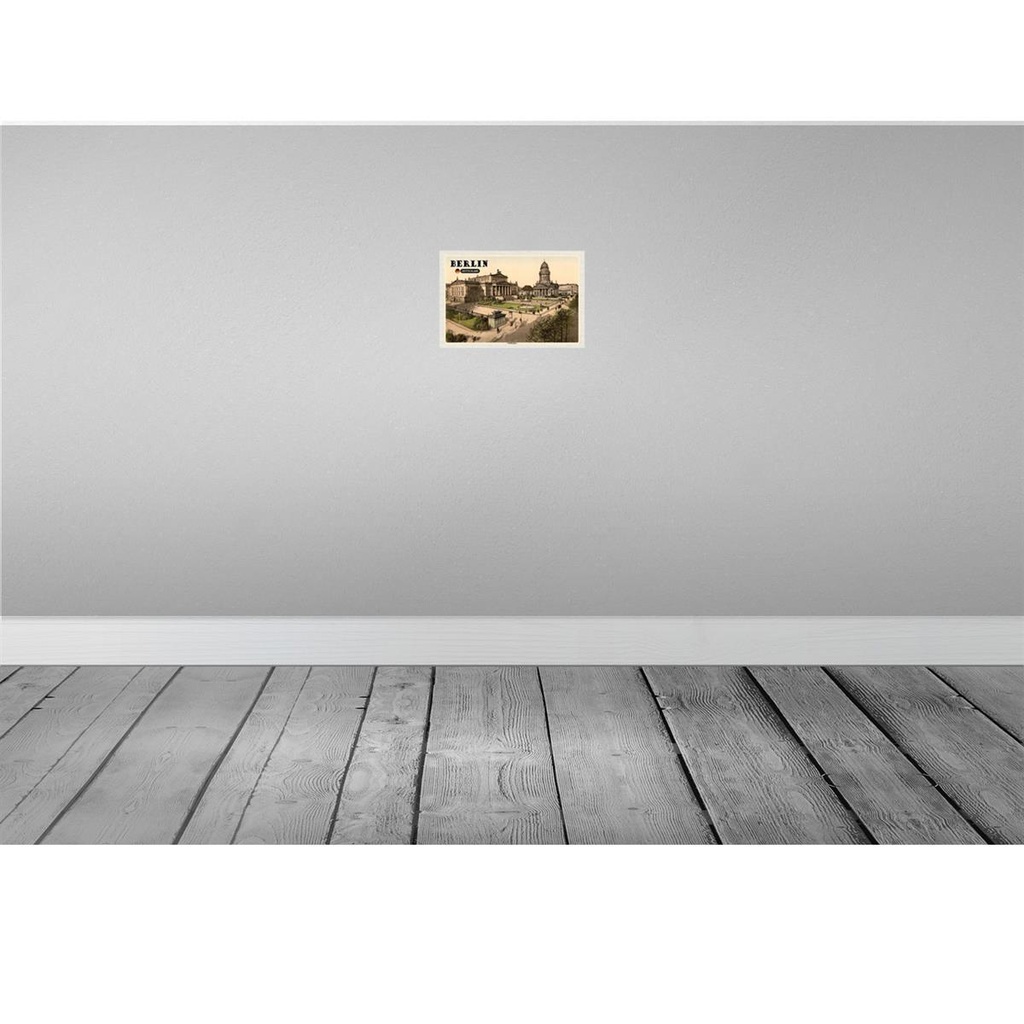 [LA-131996-H] Holzschild 20x30 cm Berlin Schillerplatz Architektur Bildmotiv Reisemotiv Abenteuer Reisen Bild 2