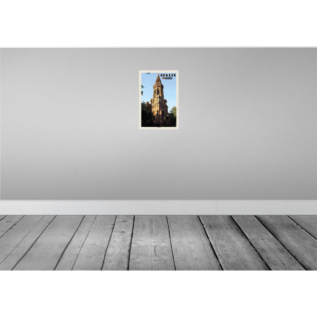 [LA-132004-H] Holzschild 30x20 cm Berlin Deutschland Zionskirche Bildmotiv Reisemotiv Abenteuer Reisen Bild 2