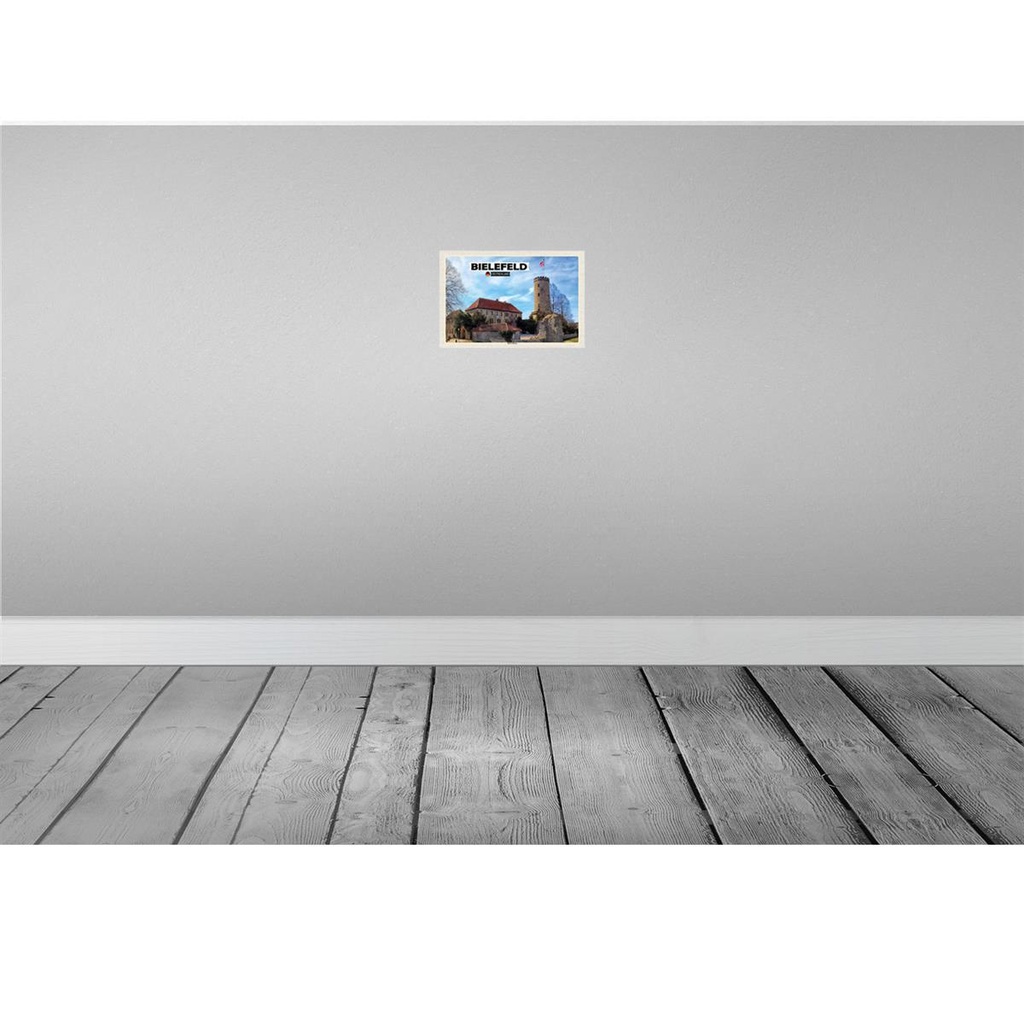 [LA-132005-H] Holzschild 20x30 cm Berlin Hauptstadt Sparrenburg Bildmotiv Reisemotiv Abenteuer Reisen Bild 2