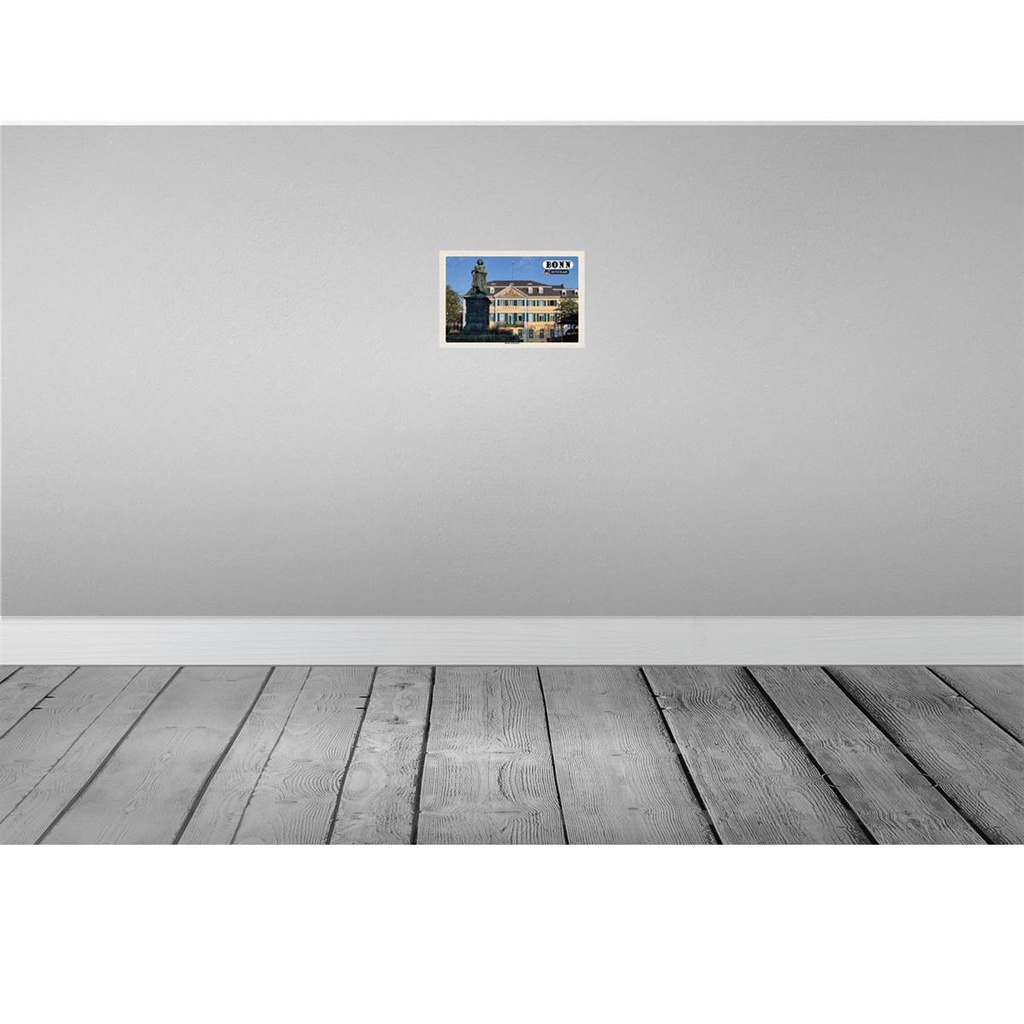 [LA-132009-H] Holzschild 20x30 cm Bonn Beethoven Denkmal Architektur Bildmotiv Reisemotiv Abenteuer Reisen Bild 2