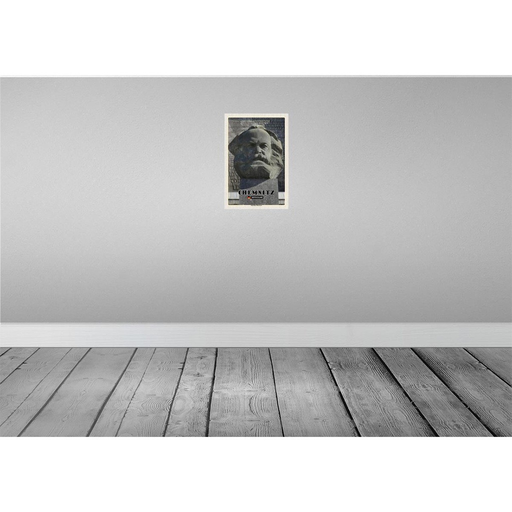 [LA-132017] Blechschild 30x20 cm Chemnitz Karl-Marx-Monument Bildmotiv Reisemotiv Abenteuer Reisen Urlaub Bild 2