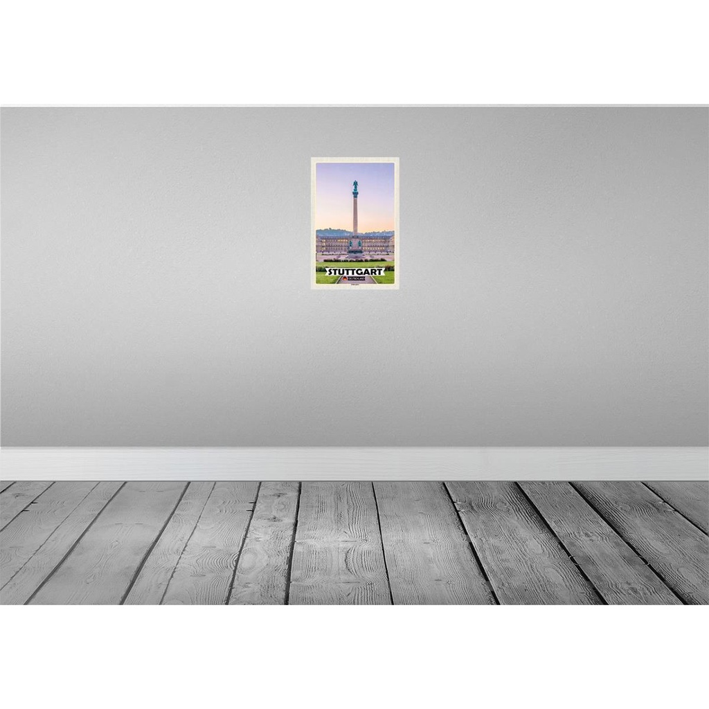 [LA-132044] Blechschild 30x20 cm Stuttgart Deutschland Schlossplatz Bildmotiv Reisemotiv Abenteuer Reisen Urlaub Bild 2