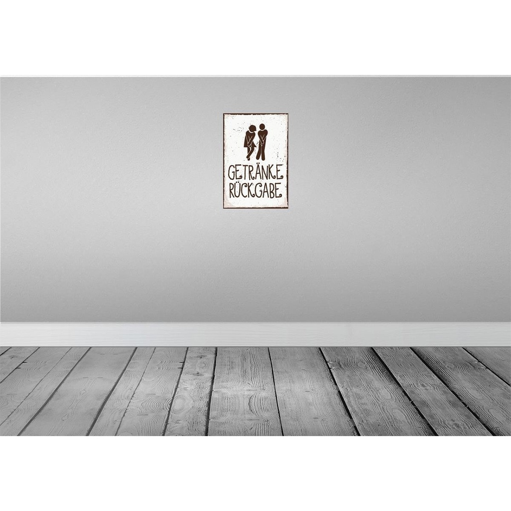 [LA-132049-H] Holzschild 30x20 cm Getränke Rückgabe Bild 2