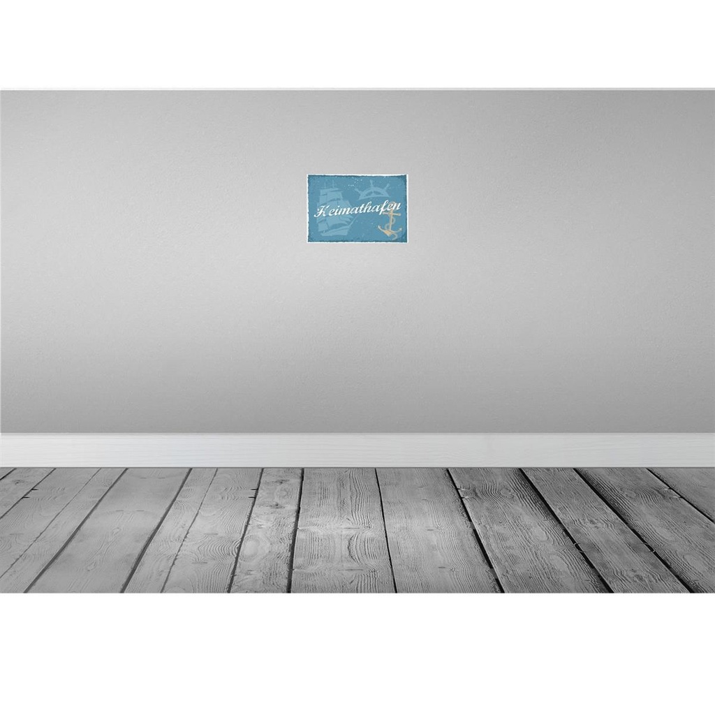 [LA-132054-H] Holzschild 20x30 cm Heimathafen Bild 2