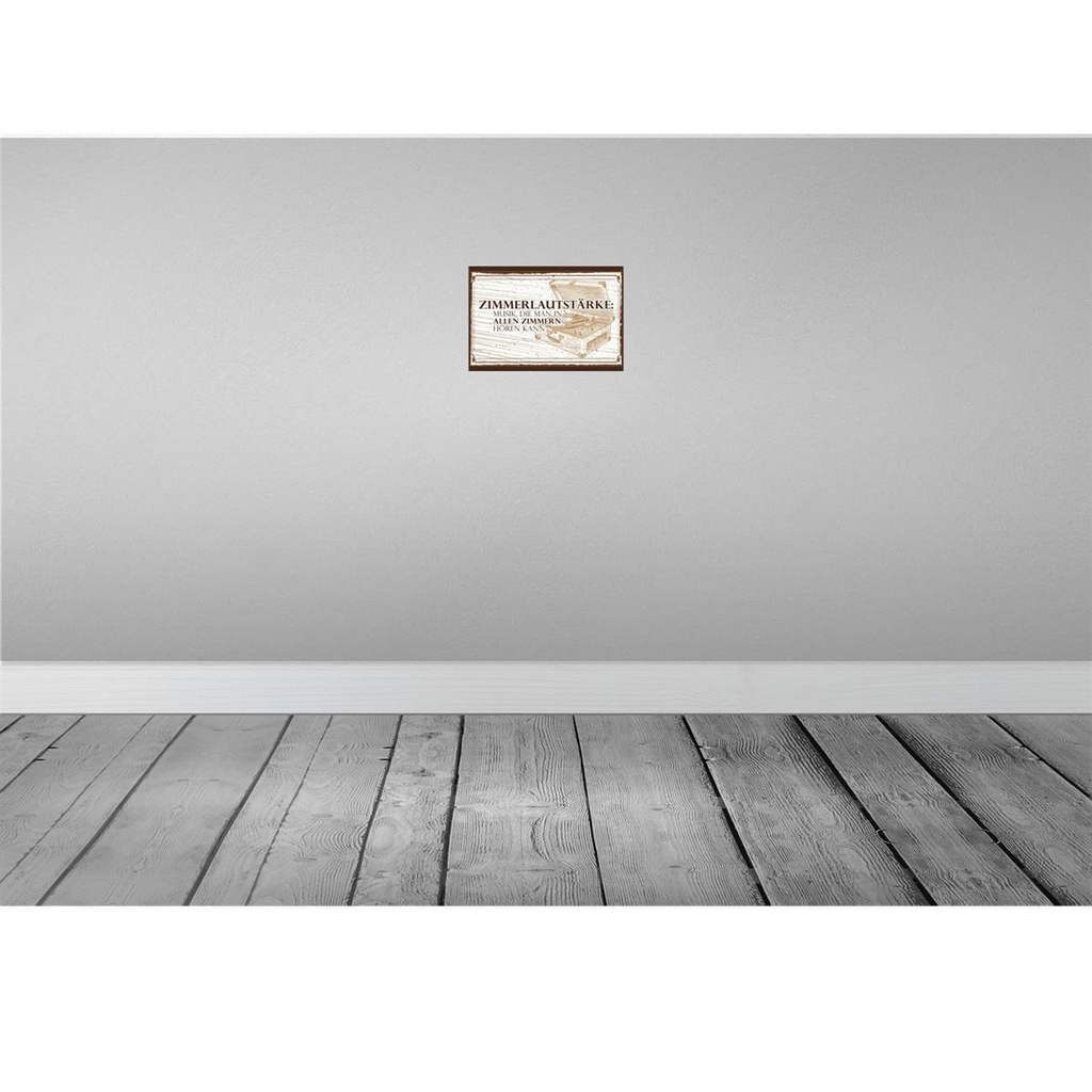 [LA-132073-H] Holzschild 20x30 cm Zimmerlautstärke: Musik, die man in Bild 2